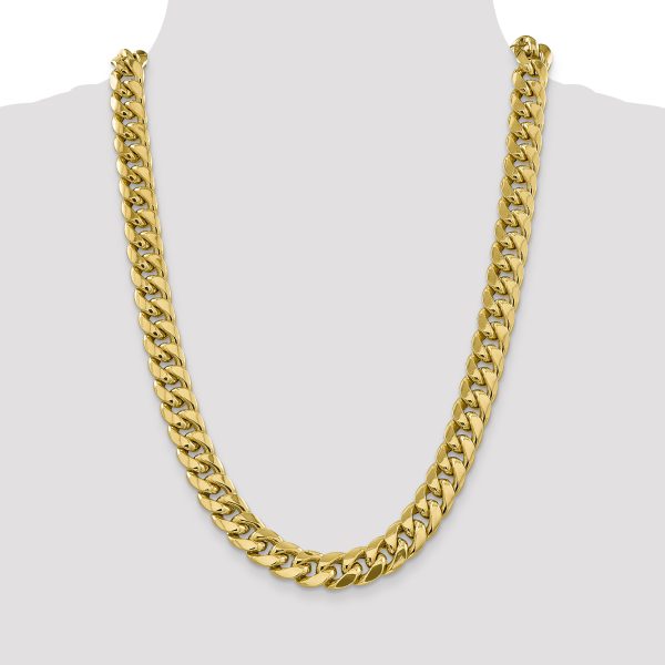 14k 13.2mm Semi-Solid Miami Cuban Chain - Image 2
