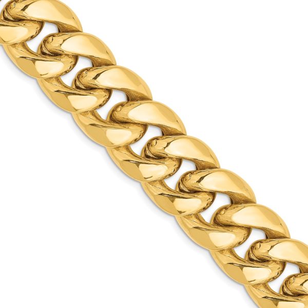 14k 15mm Semi-Solid Miami Cuban Chain