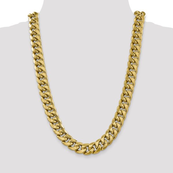 14k 15mm Semi-Solid Miami Cuban Chain - Image 2