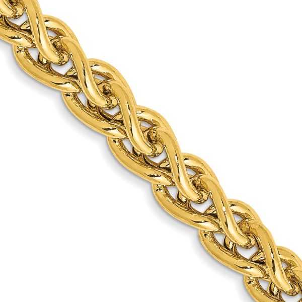 14k 4.15mm Semi-solid Wheat Chain