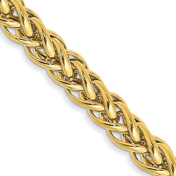 14k 3.5mm Semi-solid 3-Wire Wheat Chain