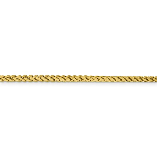 14k 2.5mm Semi-solid D/C Wheat Chain - Image 2