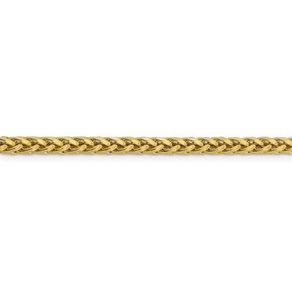 14k 3.7mm Semi-solid D/C Wheat Chain - Image 2