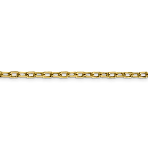 14k 3.7mm Semi-solid D/C Open Link Cable Chain - Image 2