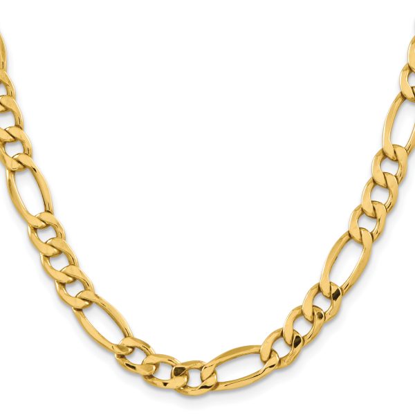 14k 8.5mm Semi-Solid Figaro Chain - Image 2