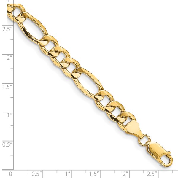 14k 8.5mm Semi-Solid Figaro Chain - Image 2