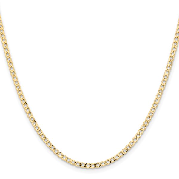 14k 2.85mm Semi-Solid Curb Chain - Image 2