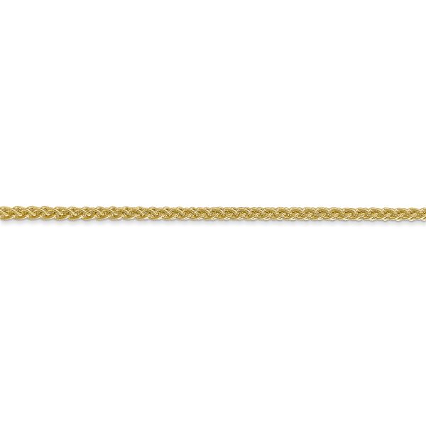 14k 2mm Semi-Solid Wheat Chain - Image 2