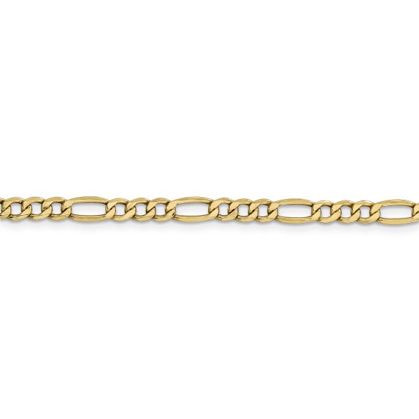 14k 4.2mm Semi-Solid Figaro Chain - Image 2