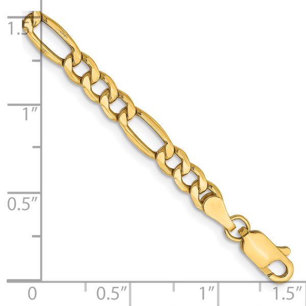 14k 4.2mm Semi-Solid Figaro Chain - Image 2