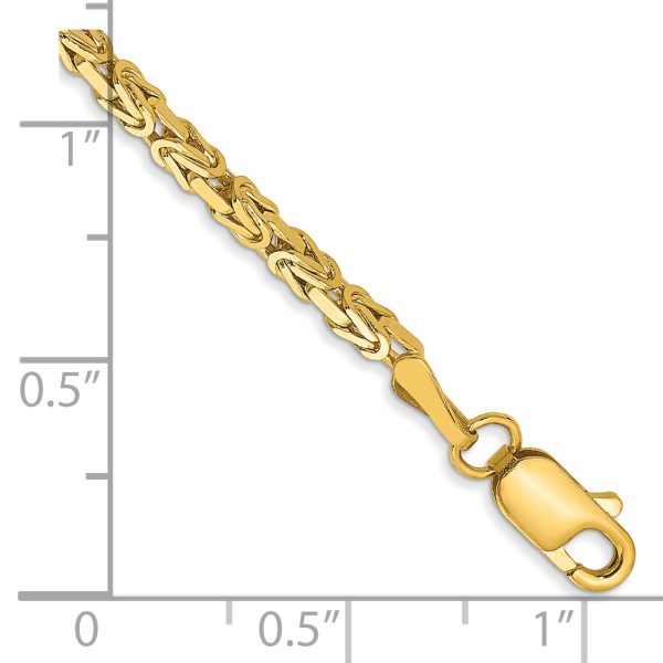 14k 2mm Byzantine Chain - Image 2