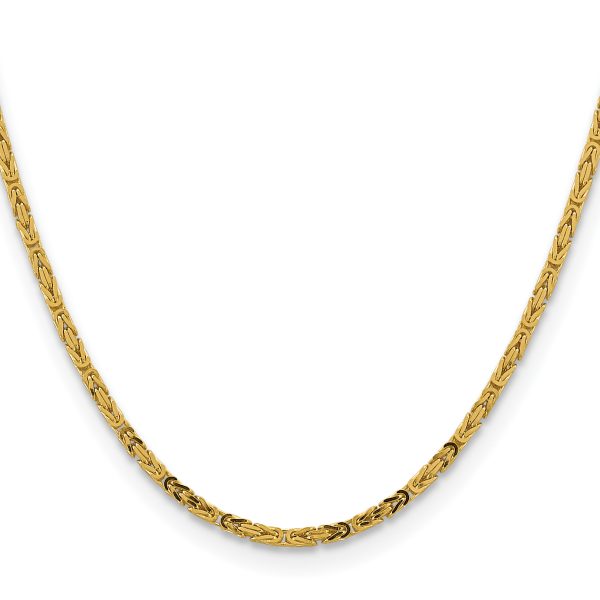 14k 2.5mm Byzantine Chain - Image 2