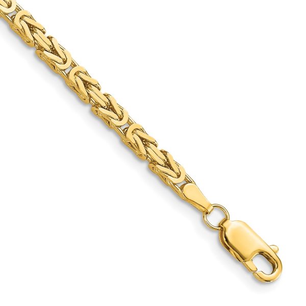 14k 2.5mm Byzantine Chain