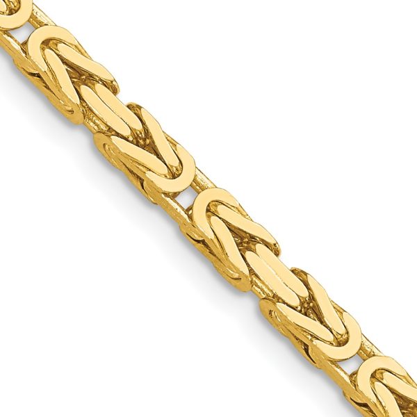 14k 3.25mm Byzantine Chain