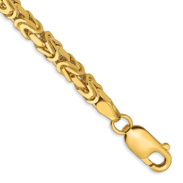 14k 3.25mm Byzantine Chain