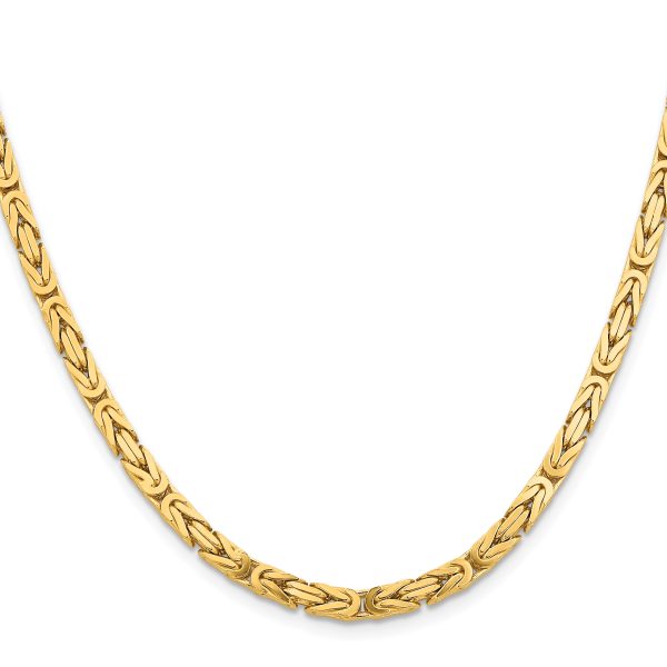 14k 4mm Byzantine Chain - Image 2