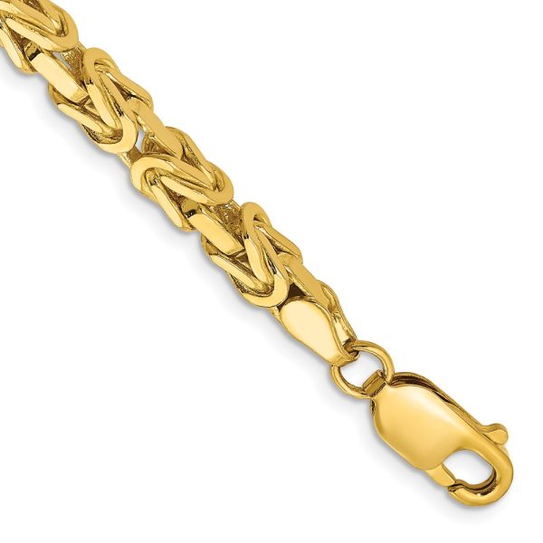 14k 4mm Byzantine Chain