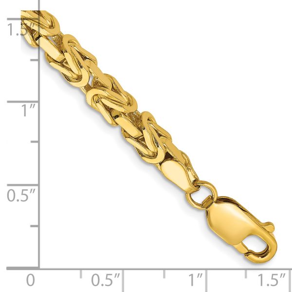 14k 4mm Byzantine Chain - Image 2