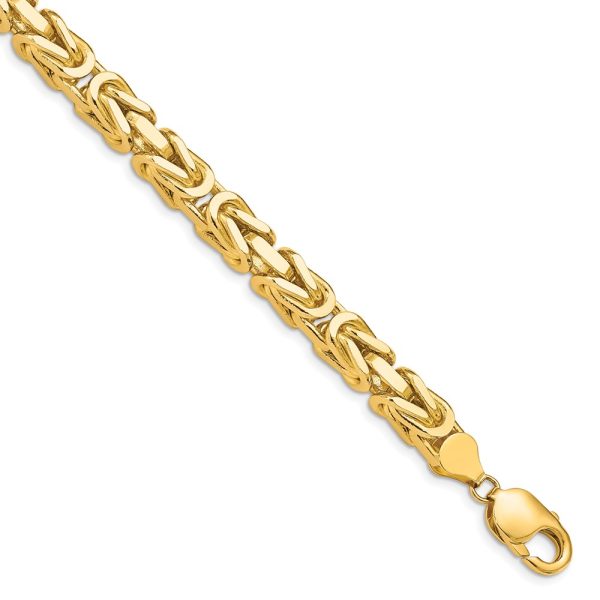 14k 6.5mm Byzantine Chain