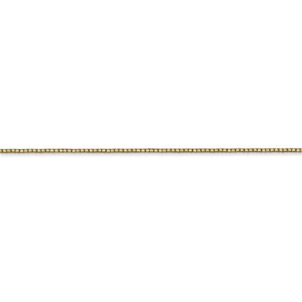 14k .9mm Box with Lobster Clasp Chain - Image 2