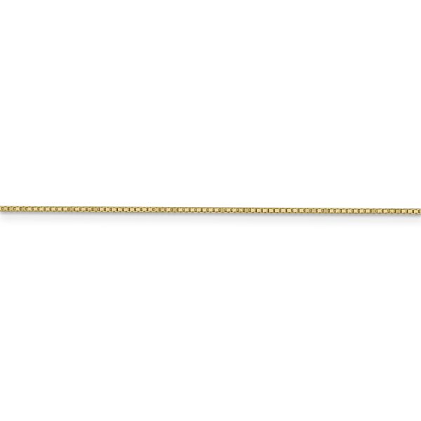 14k .9mm Box with Spring Ring Clasp Chain - Image 2