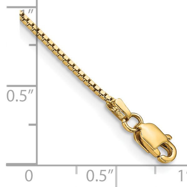 14k .95mm Box Chain - Image 4