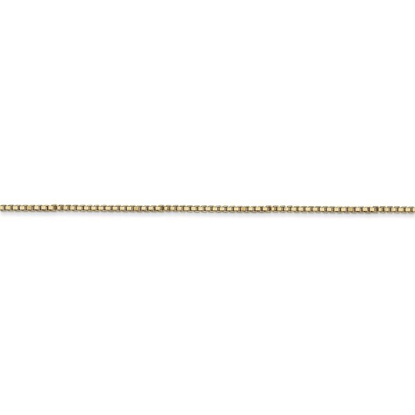 14k 1mm Box Chain - Image 2