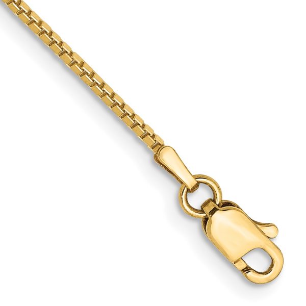 14k 1mm Box Chain