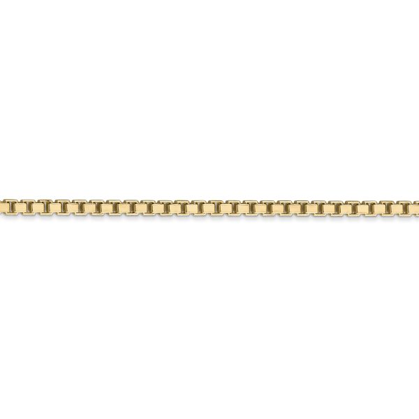 14k 2.5mm Box Chain - Image 2