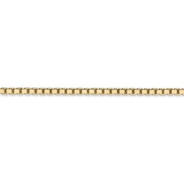 14k 2.5mm Box Chain - Image 2