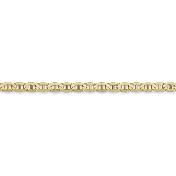 14k 3mm Concave Anchor Chain - Image 3