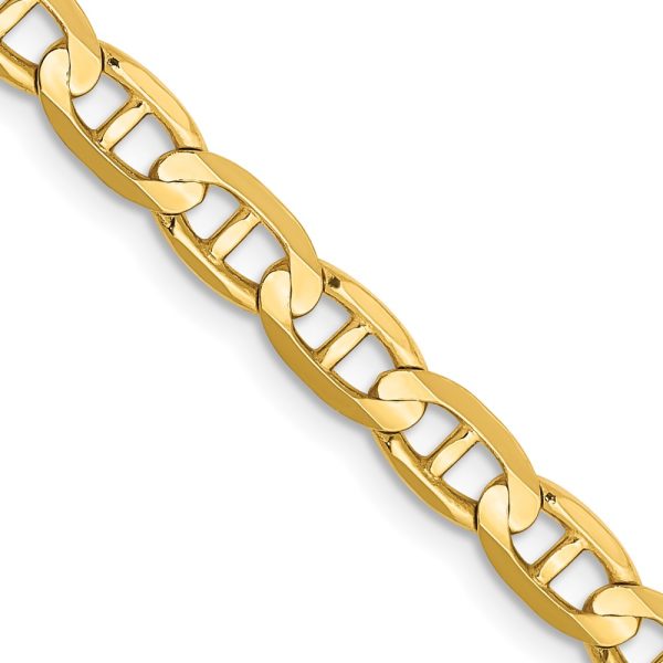 14k 4.5mm Concave Anchor Chain