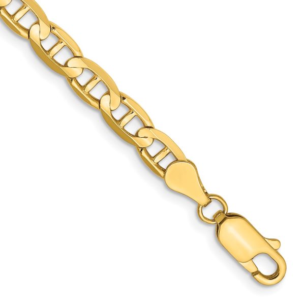 14k 4.5mm Concave Anchor Chain