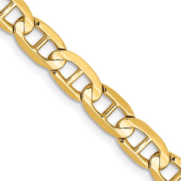 14k 5.25mm Concave Anchor Chain