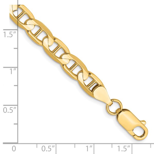 14k 6.25mm Concave Anchor Chain - Image 2