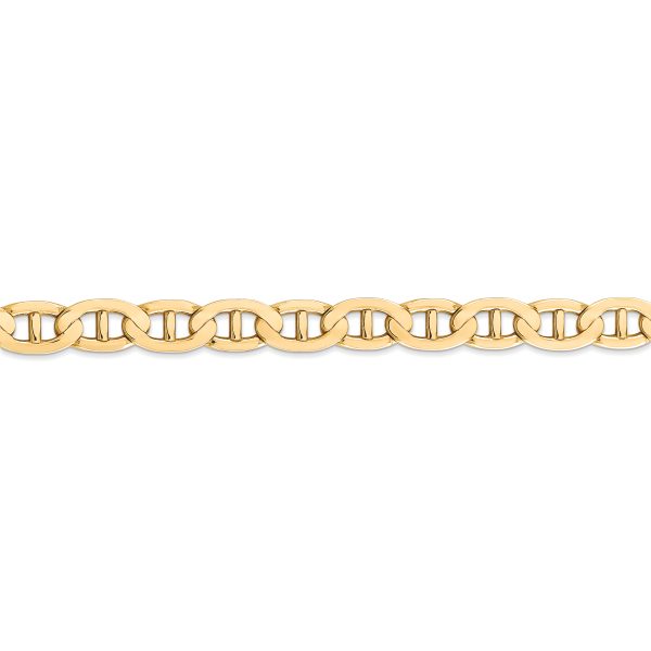 14k 7mm Concave Anchor Chain - Image 2