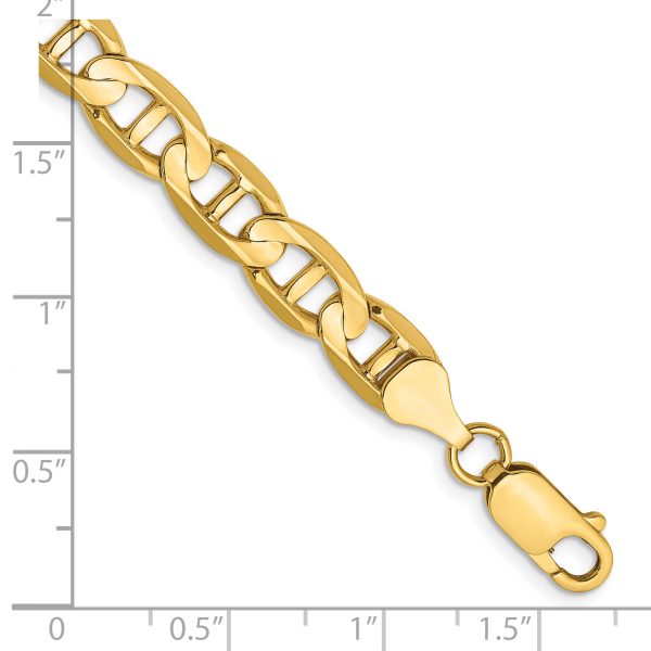 14k 7mm Concave Anchor Chain - Image 2