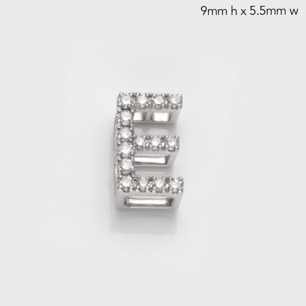14KW 0.15CTW DIAMOND INITIAL SLIDE PENDANT