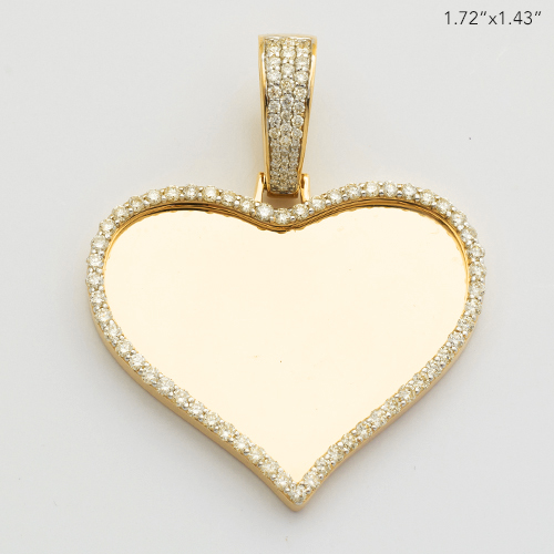 14KY 1.35CTW DIAMOND HEART MEMORY PENDANT
