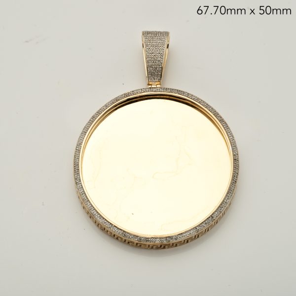 10KY 1.00CTW MICROPAVE DIAMOND MEMORY PENDANT