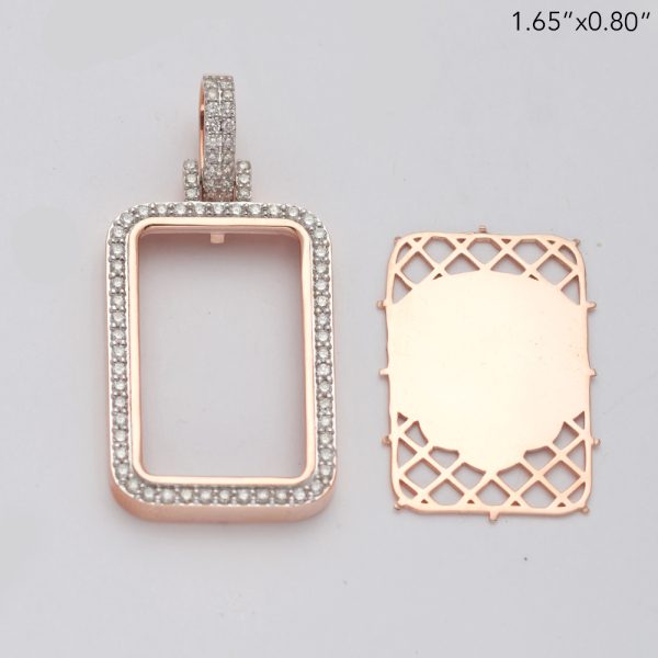 14KR 0.90CTW DIAMOND BEZEL FOR PAMP BAR