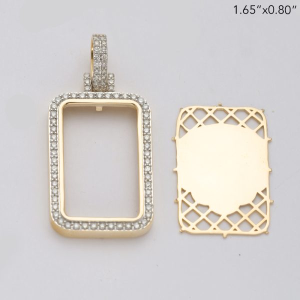 14KY 0.90CTW DIAMOND BEZEL FOR PAMP BAR