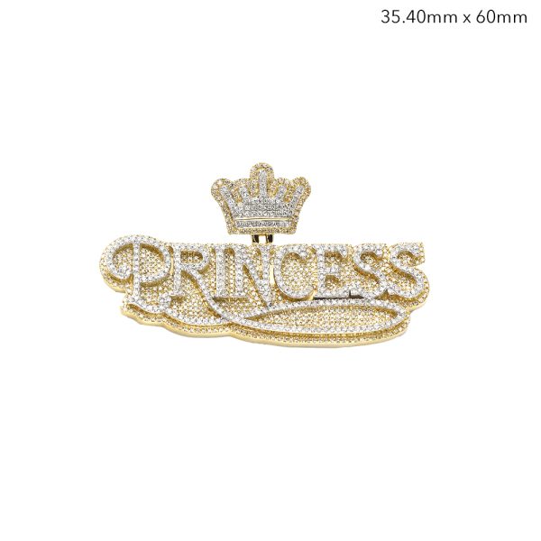 10KY 3.15CTW DIAMOND "PRINCESS" W/CROWN