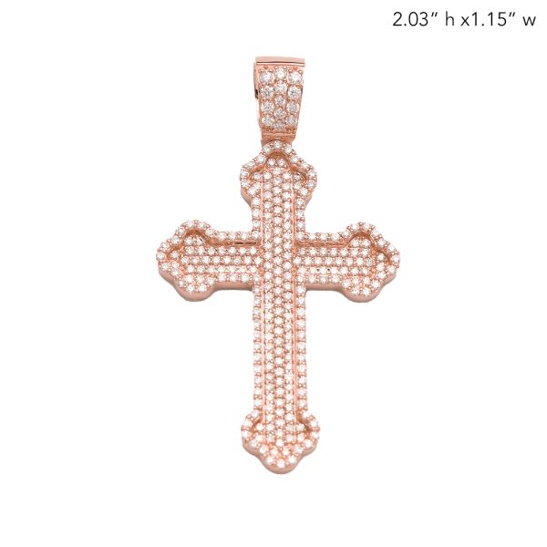 14KR 2.00CTW DIAMOND INVERTED DESIGN FLEUR DE LIS