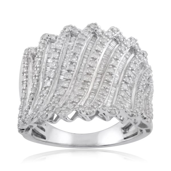 1 Carat Fashion Diamond Ring in 14KT White Gold