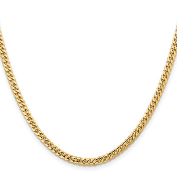 14k 3.5mm Solid Miami Cuban Chain - Image 2