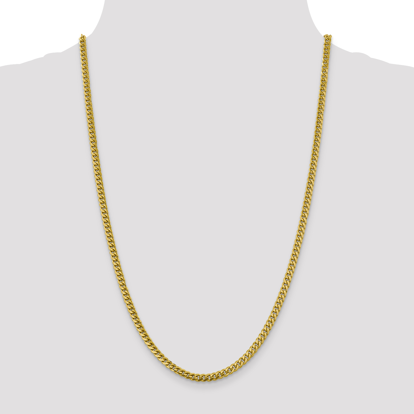 14k 4.25mm Solid Miami Cuban Chain - Image 2