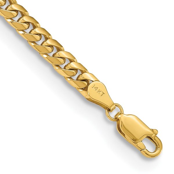 14k 4.3mm Solid Miami Cuban Chain