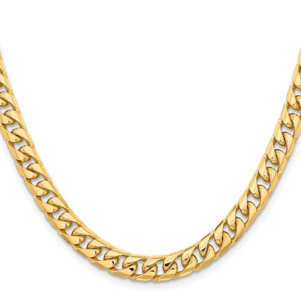 14k 6.75mm Solid Miami Cuban Chain - Image 2