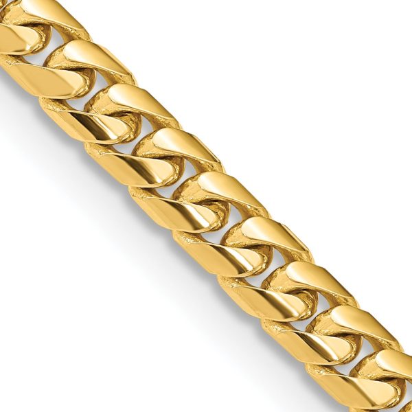 14k 6.75mm Solid Miami Cuban Chain